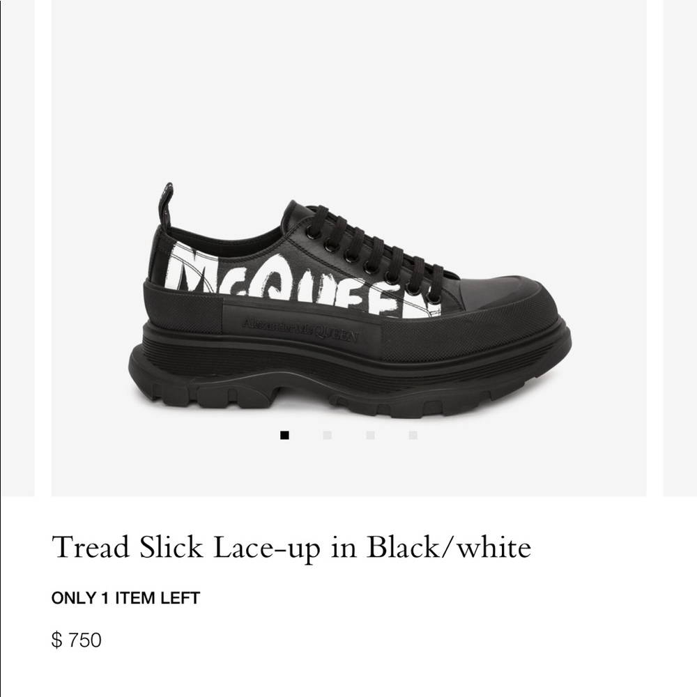 Alexander McQueen Tread Slick Lace up